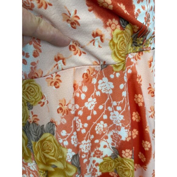 Y2K Fredericks Of Hollywood Floral Asymmetrical Fairy Feminine 70s Vibe Size 4 - Picture 14 of 16